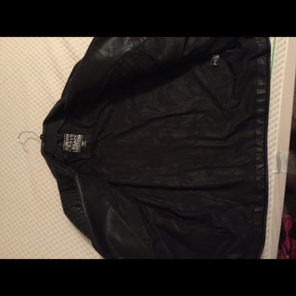 Leather Biker style Jacket - Picture 3 of 4